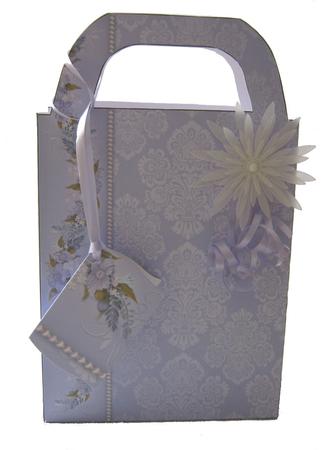 Blue Floral Gift Bag by Maria Arnold