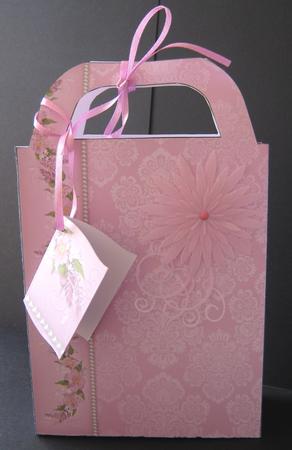 Pink Floral Gift Bag by Maria Arnold