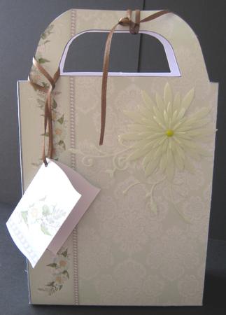 Green Floral Gift Bag by Maria Arnold