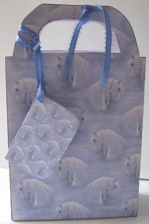 Beautiful Horse Heads Gift Bag 9 by Maria Arnold