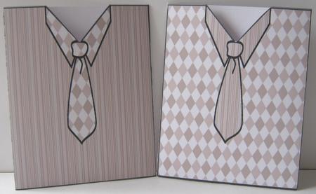 2 Light Brown Shirt and Tie Seed Packets by Maria Arnold
