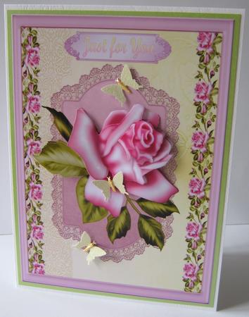 Lovely Rose on a Ornate Plaque by Maria Arnold