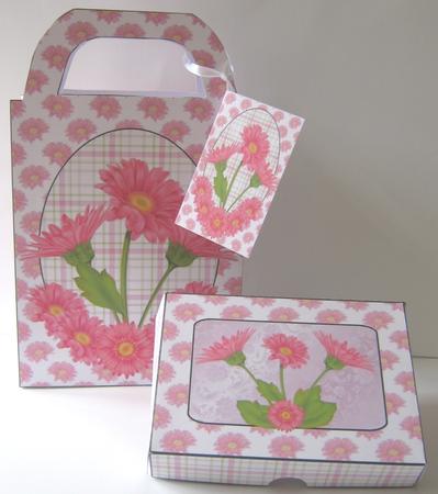 Pink Gerbera Gift Box by Maria Arnold