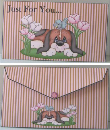 Money Envelop Puppy 2 by Maria Arnold