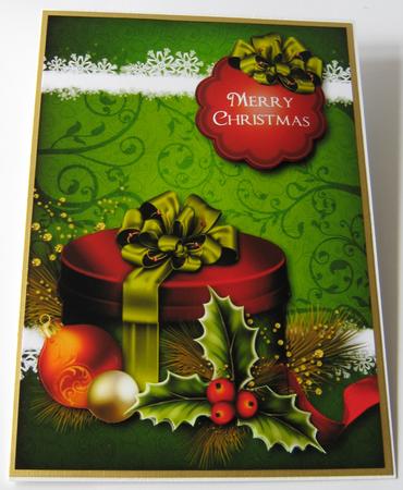 Moss & Cranberry Christmas Gift Box by Maria Arnold