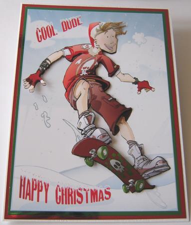 Christmas Skater Dude by Maria Arnold
