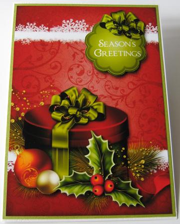 Cranberry & Moss Christmas Gift Box by Maria Arnold