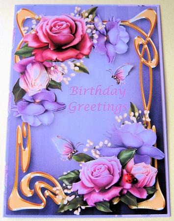 Art Nouveau Belle Roses by Maria Arnold