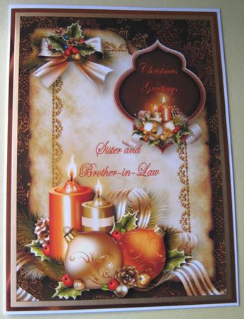 Vintage Christmas Candles & Scroll by Maria Arnold