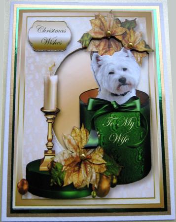 Christmas Gift Box & Candle by Maria Arnold