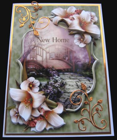 Beautiful Ivory Lilies Scene by Maria Arnold