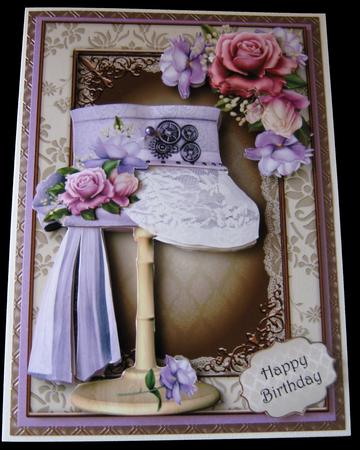 Steampunk Top Hat with Lace & Belle Roses Mini Kit by Maria Arnold