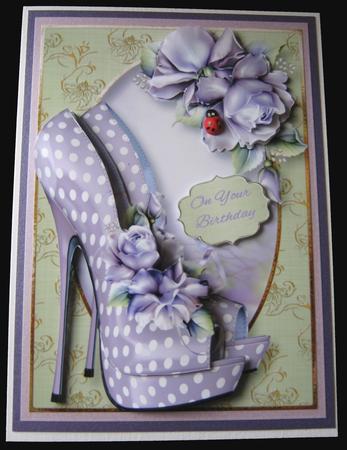 The Eccentric Shoes & Purple Roses by Maria Arnold