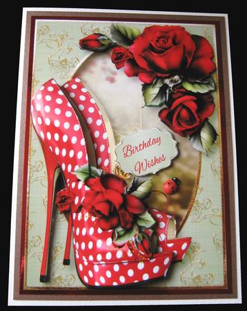 The Eccentric Shoes & Red Roses by Maria Arnold