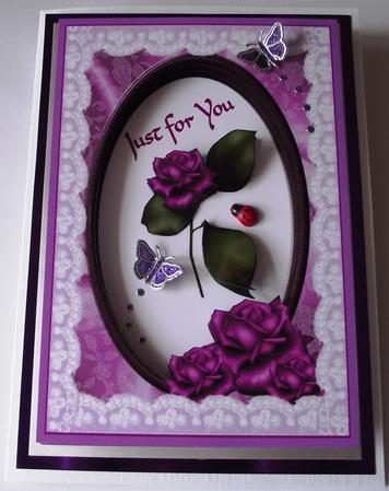 Purple Birthday Rose by Maria Arnold