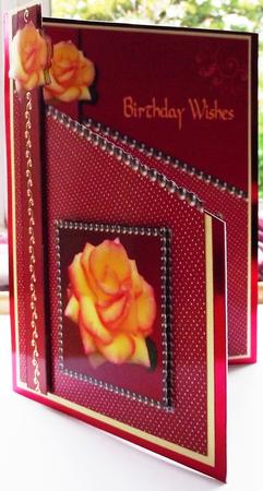 Yellow Rose Quick Card by Maria Arnold