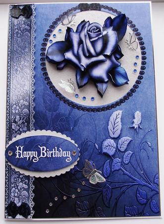 Winter Rose and Lace Decoupage by Maria Arnold