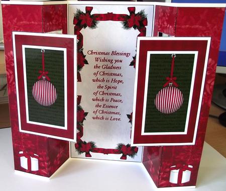 Have a Merry Christmas Double Fold Back Card by Maria Arnold