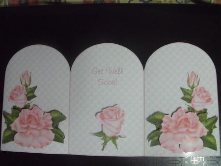 Get Well Soon Tri Fold Card by Maria Grech