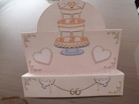 Wedding Cake Zigzag Folded Card by Maria Grech