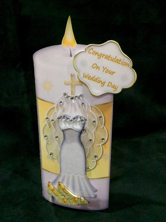 Wedding Dress Candle by Maria Stevens