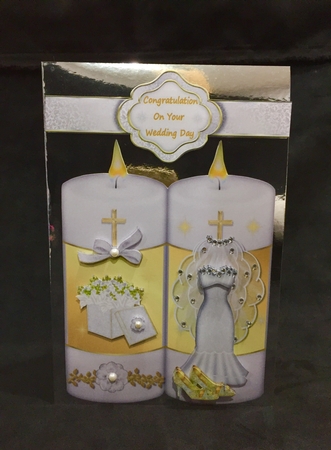 Wedding Candle Insert by Maria Stevens