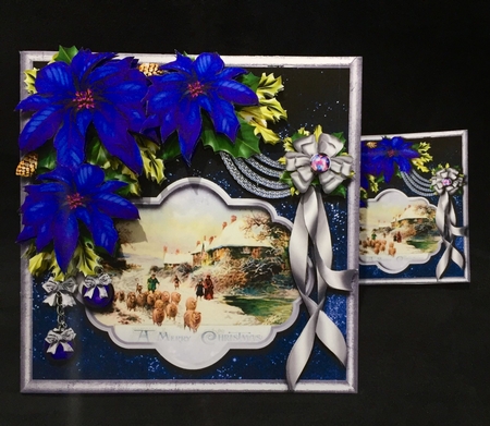 Starry Night Poinsettia Palette 19 by Maria Stevens