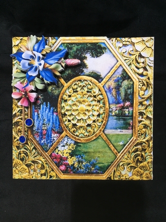 Window faux aperture gate fold card 5 by Maria Stevens