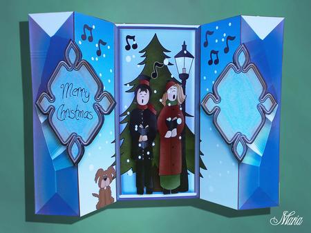 Tag Shaped Double Fold Back Card Template 2 - Cu4cu by Maria Vieira