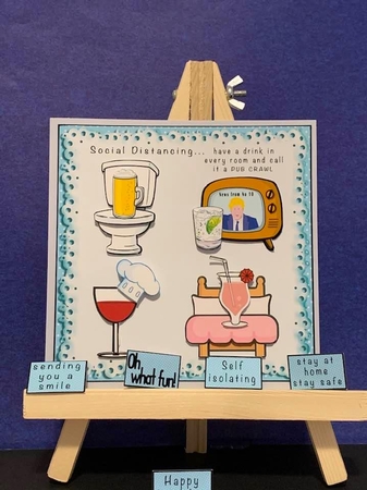 Social Distancing - Decoupage by Marianne Kowalchuk