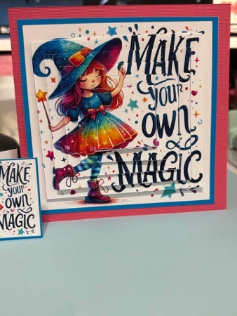Make Your Own Magic Card Front and Pyramid  by Marianne Kowalchuk