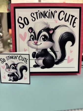So Stinkin Cute Card Front and Pyramid by Marianne Kowalchuk