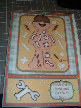 Speedy Recovery Get Well Soon Card Front & Decoupage by Marianne Kowalchuk