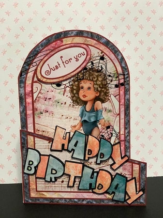 Young Dancer Cutaway Card by Marianne Kowalchuk
