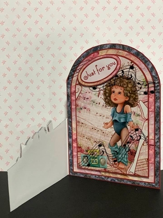 Young Dancer Cutaway Card by Marianne Kowalchuk