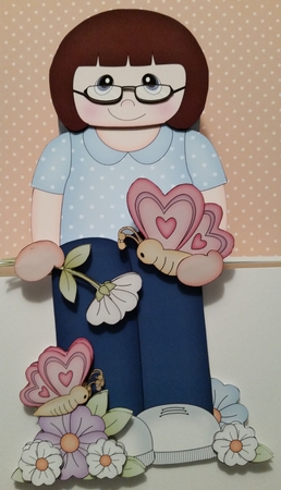 3D On the Shelf Card Kit - Marian has Butterflies & Flowers by Marianne Kowalchuk