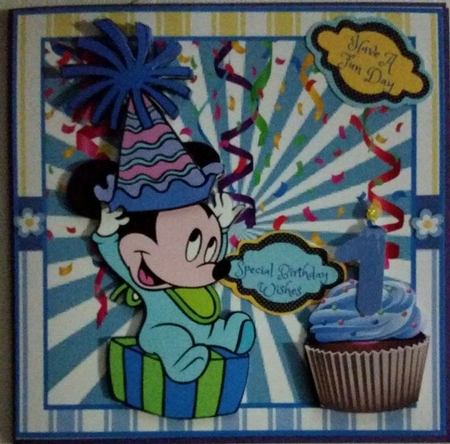 Baby Mickey Ages Birthday Mini Kit by Marianne Kowalchuk
