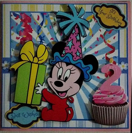 Baby Minnie Ages Birthday Mini Kit by Marianne Kowalchuk