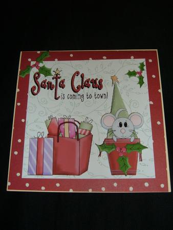 Cute Mouse on Xmas Morning by Marianne Kowalchuk