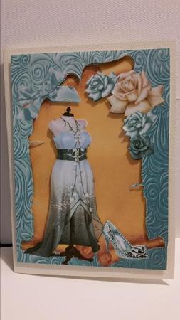 Beautiful Aqua Dress & Shoes A4 by Marianne Kowalchuk
