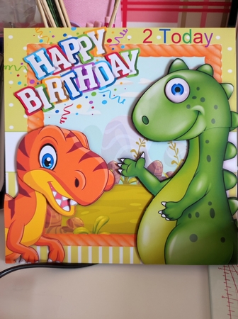Dinosaur Birthday Party 5  8x8 by marie nowell