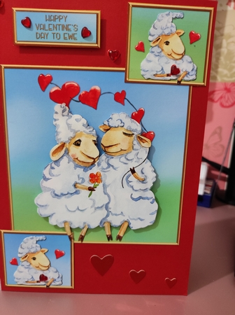 Happy Valentines Day To EWE - Card One by marie nowell