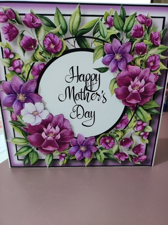 Floral Mothers Day Frame Bumper Kit by marie nowell