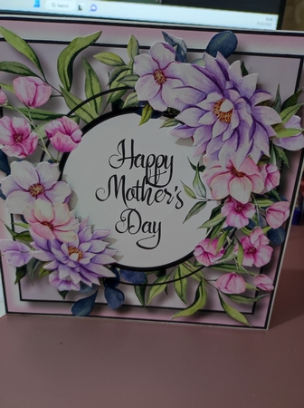 Floral Mothers Day Frame Bumper Kit by marie nowell