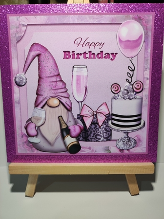 Cake And Bubbly Birthday Gnome Mini kit by marie nowell
