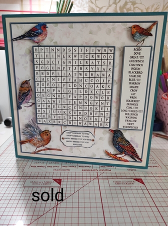 WORDSEARCH, GARDEN BIRDS by marie nowell