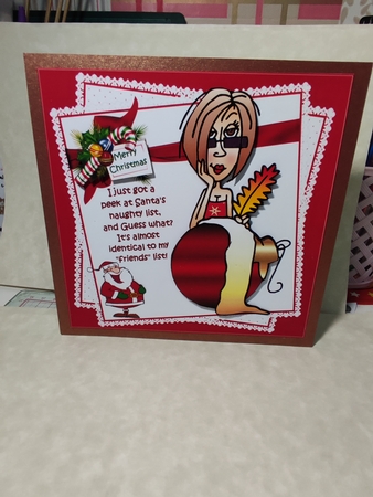 6x6 JJ and Santas naughty list by marie nowell