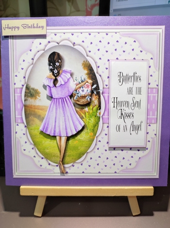 7x7 Butterfly Wishes and Angels Kisses by marie nowell