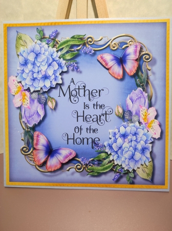 8x8 Beautiful Mothers Day Card 2 by marie nowell