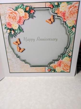 Wedding Anniversary in Peach and Green by marie nowell
